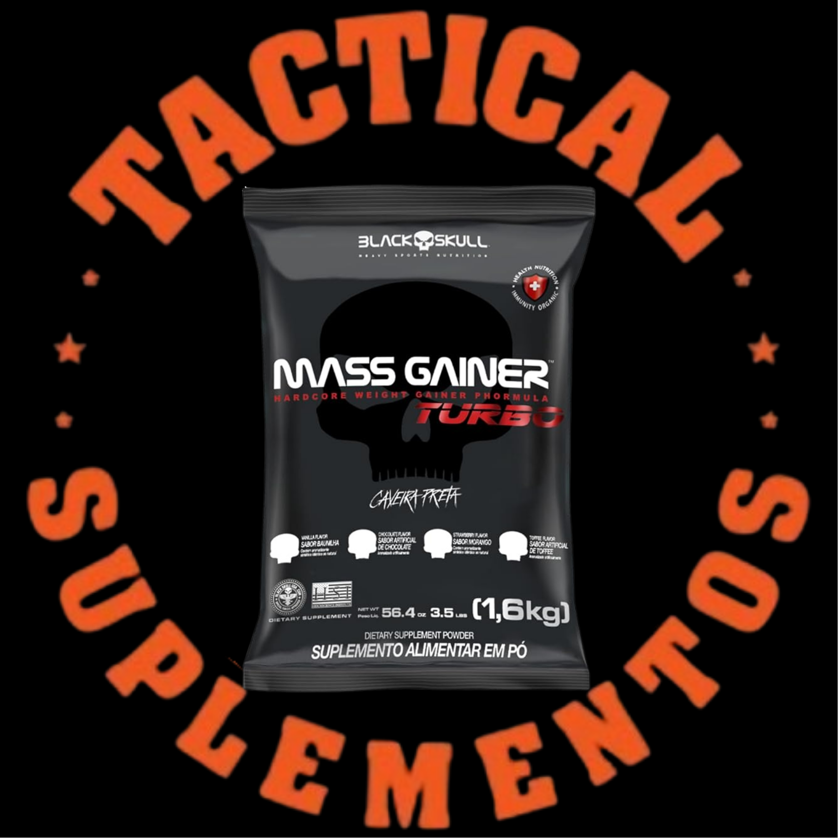 HIPERCALORICO BLACK SKULL MASSGAINER 1,6KG