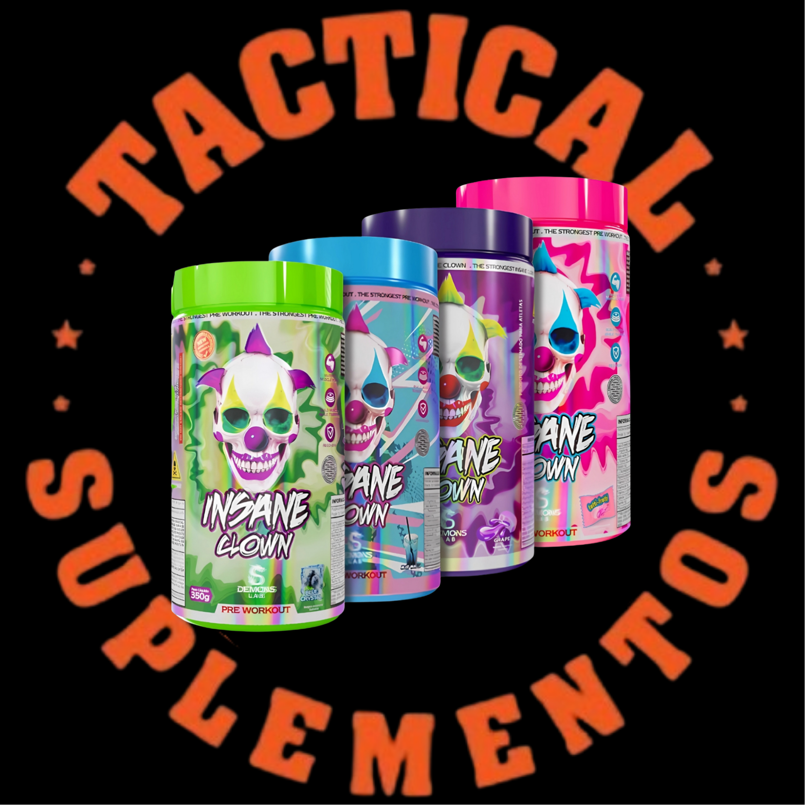 PRÉ TREINO INSABE CLOWN DEMONS LAB 350G