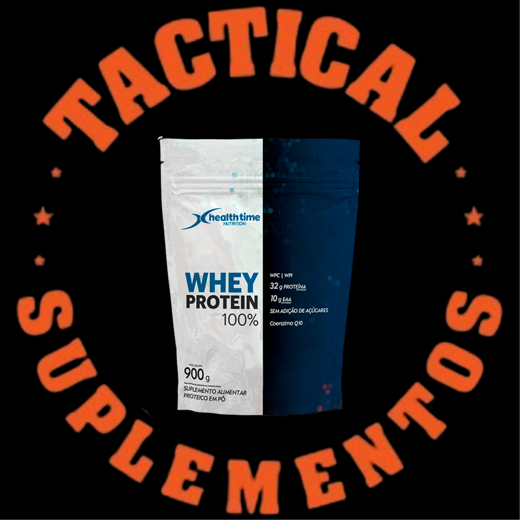 WHEY PROTEIN 100% HEALTH TIME 900G CONCENTRADO