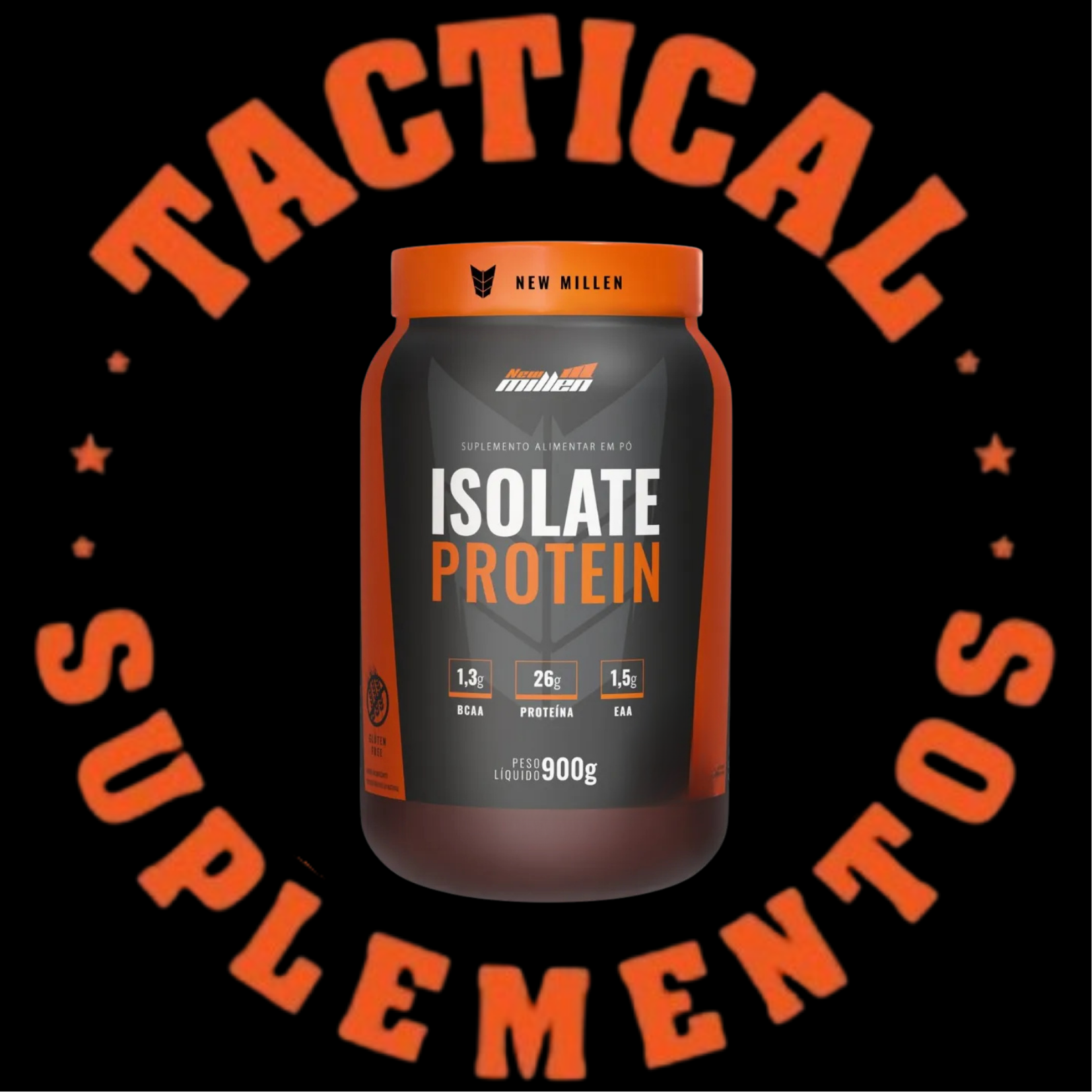 WHEY PROTEIN NEW MILLEN 900G ISOLADO