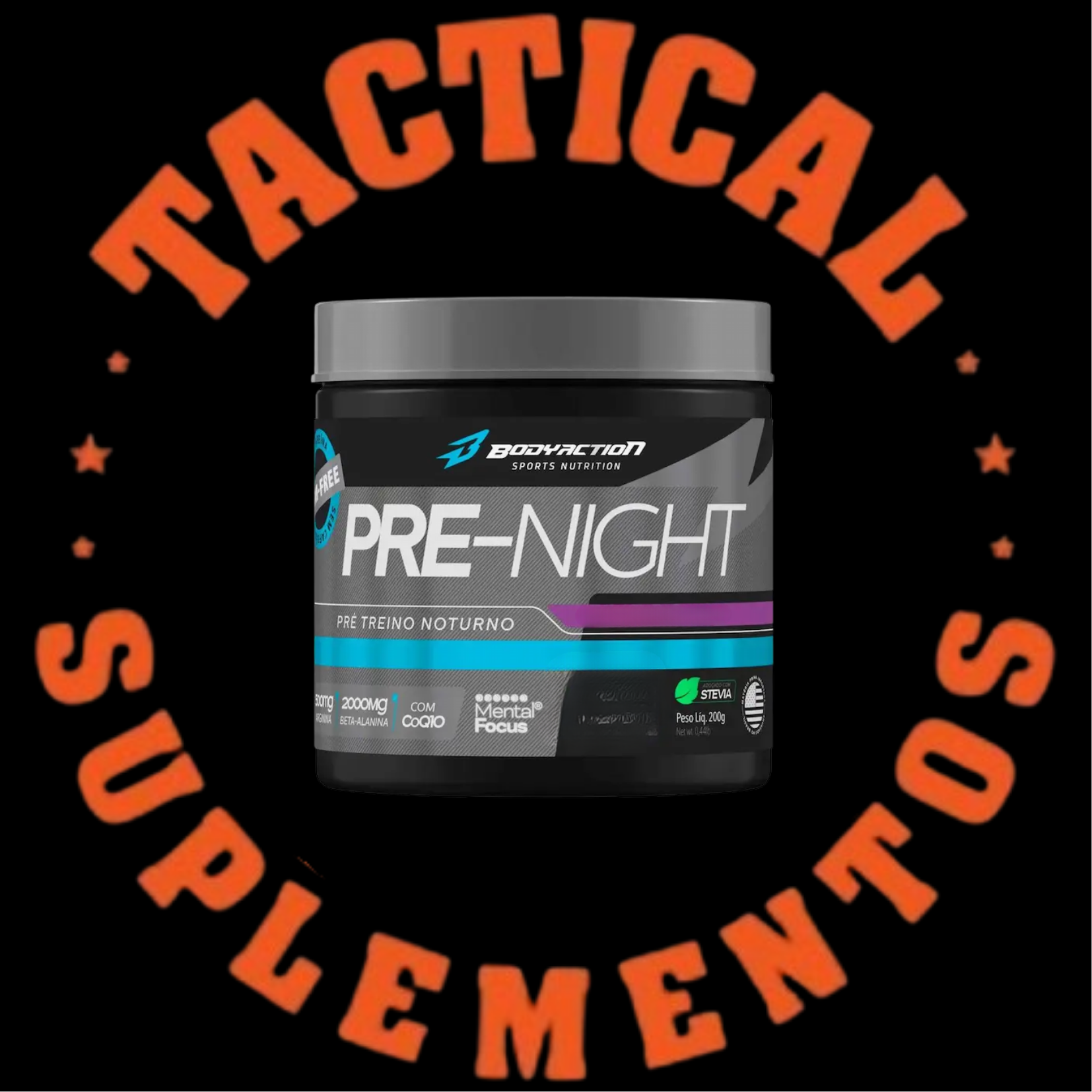 PRE TREINO PRE-NIGHT BODYACTION 200G